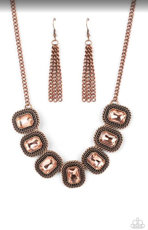 Iced Iron Copper Necklace