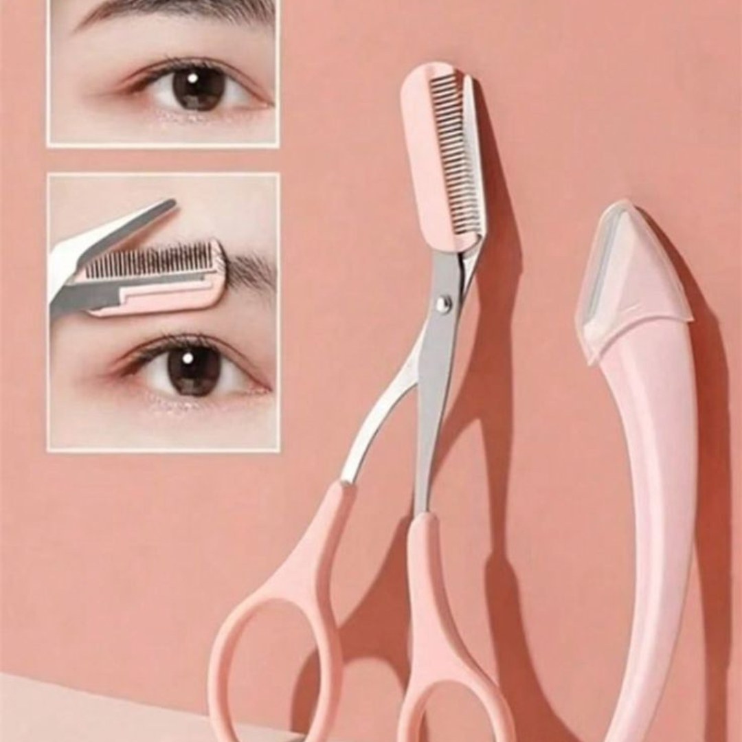 Eyebrow Scissors with Comb for Beginners and Makeup